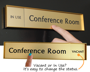 conference signs sign meeting office progress slider vacant mydoorsign se door