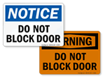 Door Message Signs | Facility Door Signs