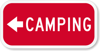 Campground Directional Signs