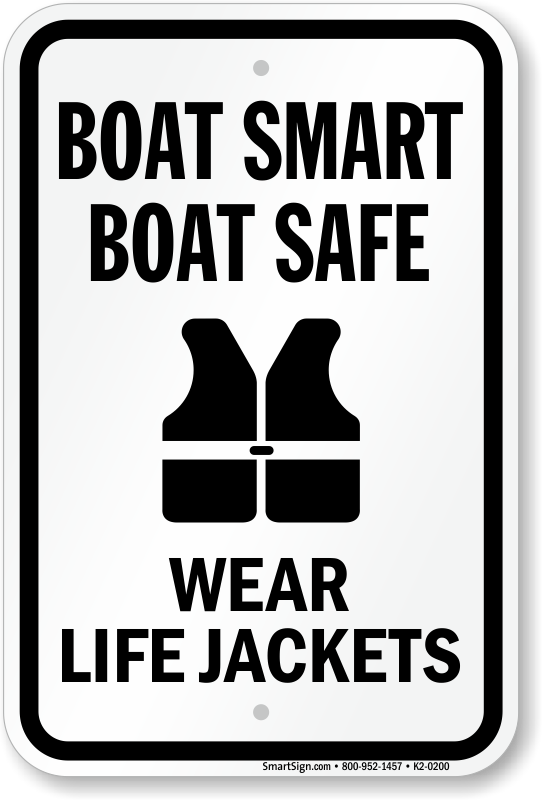 Life Jacket Signs Free Shipping