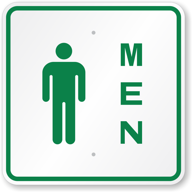 Mens Restroom Sign Printable