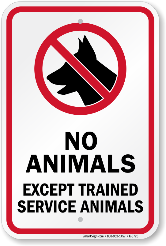 No Pets Allowed Signs Keep Pets Away