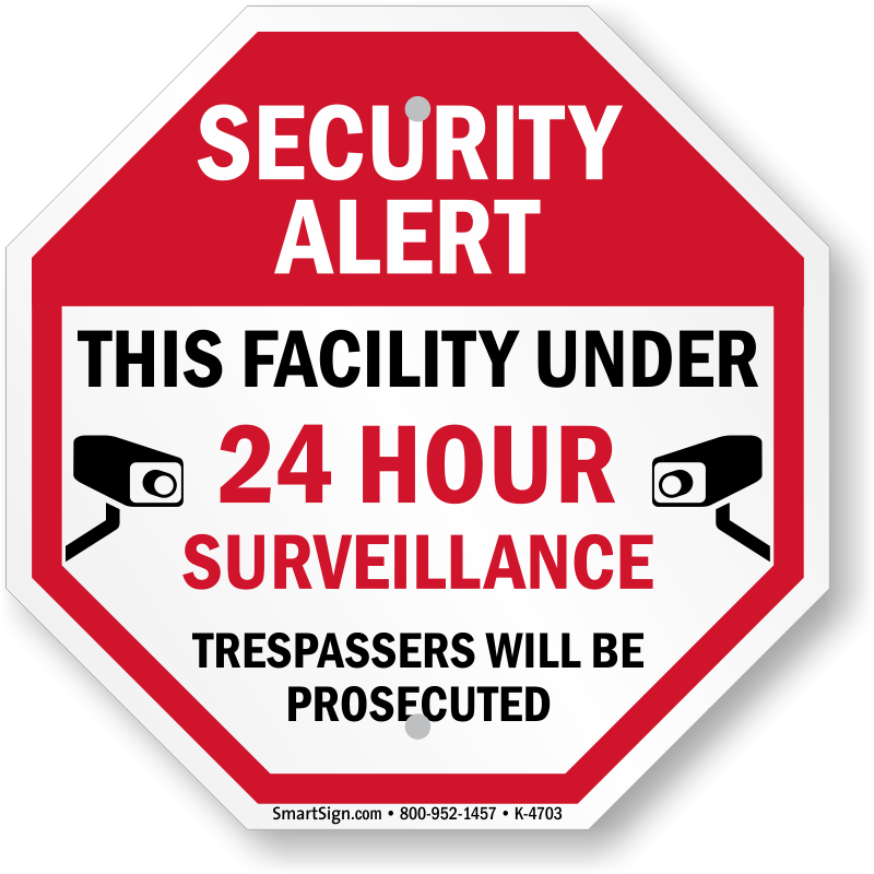Video Surveillance Signs Free Shipping Options