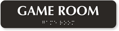 Game Room Signs - Parlor, Television Room Signs &amp; Board Room Signs