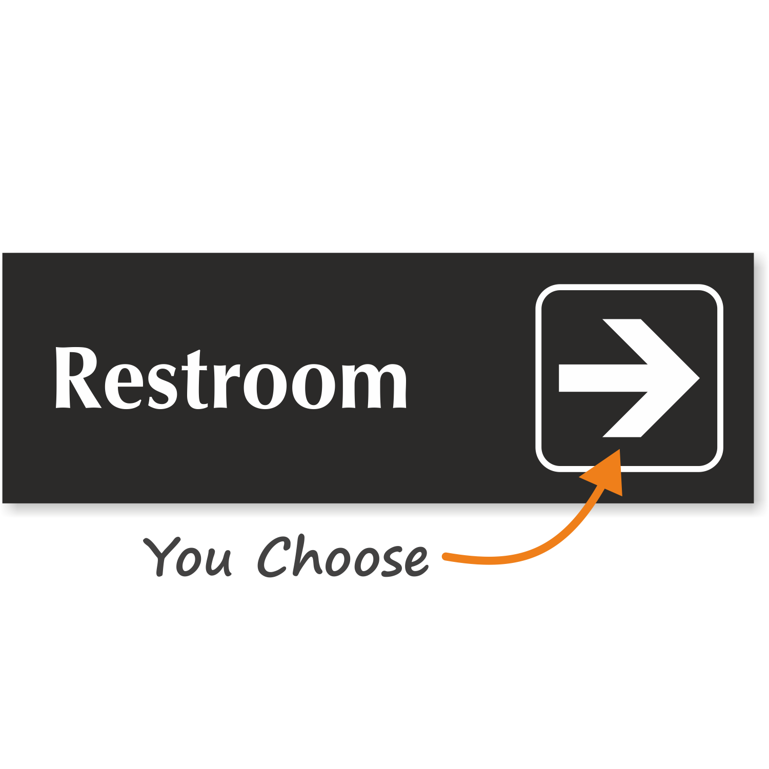 Directional Bathroom Signs