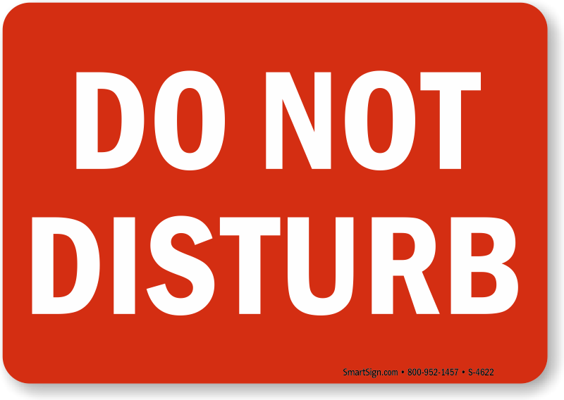 Do Not Disturb Printable Sign