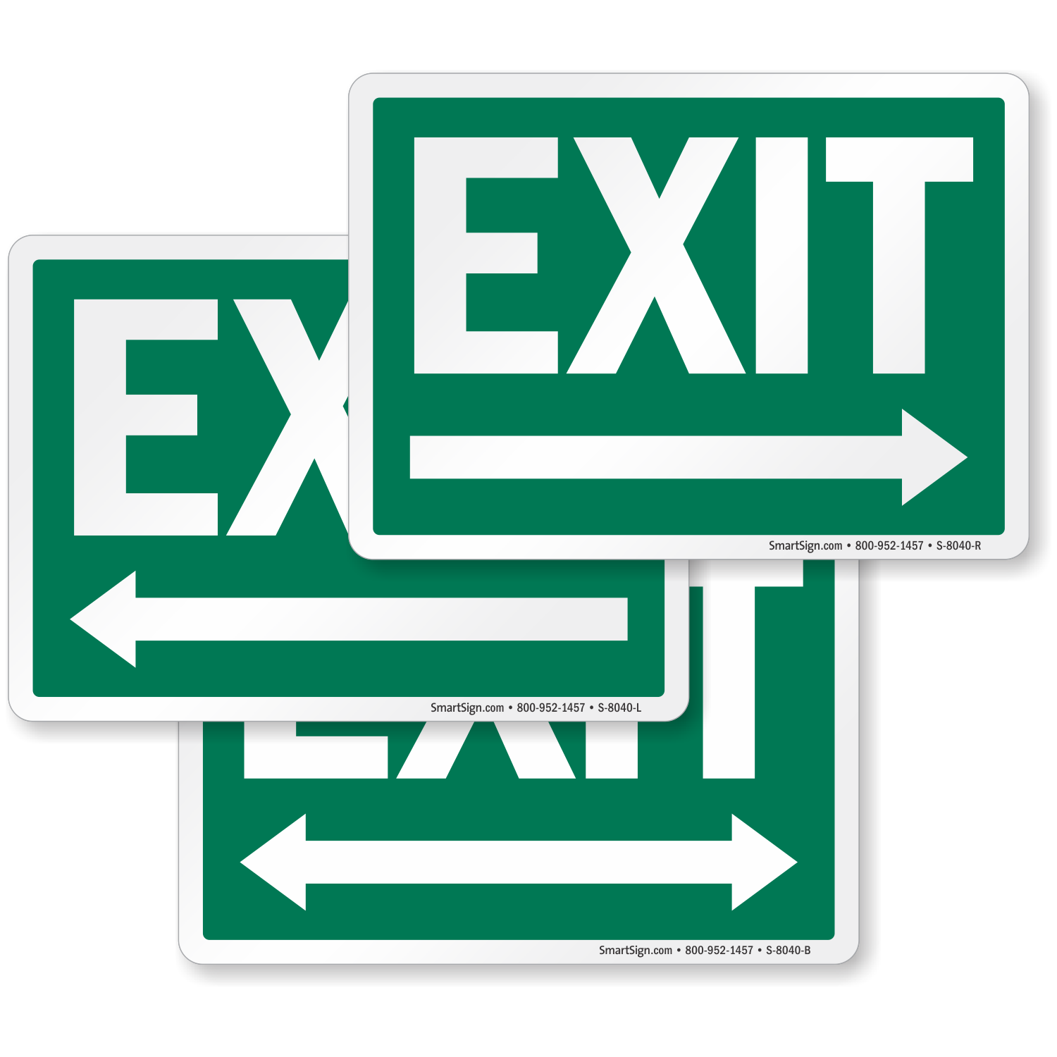 Directional Exit Signs With Arrows Free PDF