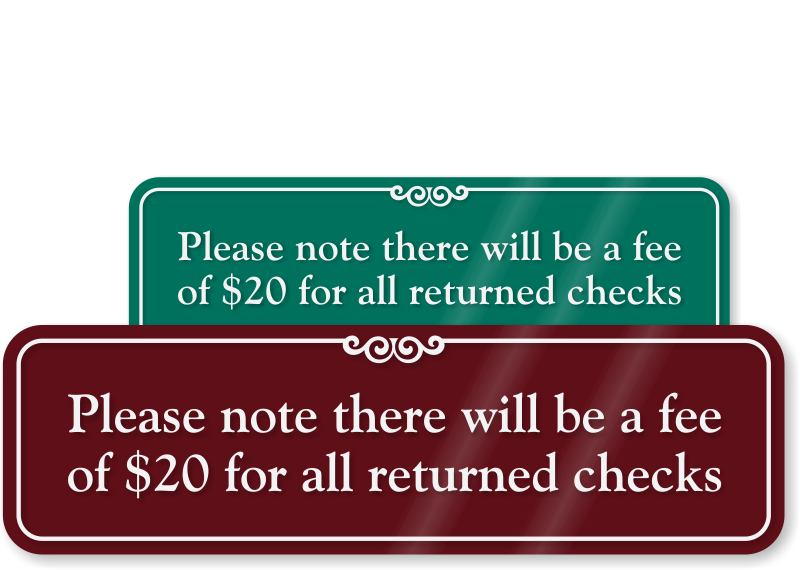 What Is Returned Check Fee