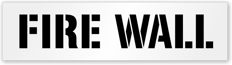 Firewall & Smokewall Signs - Free Shipping