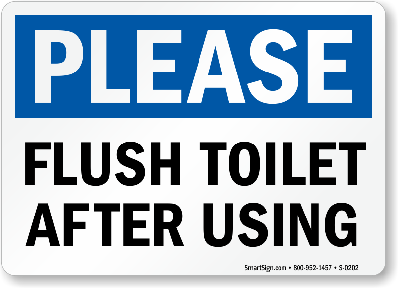 Free Printable Please Flush Toilet Sign Free Templates Printable