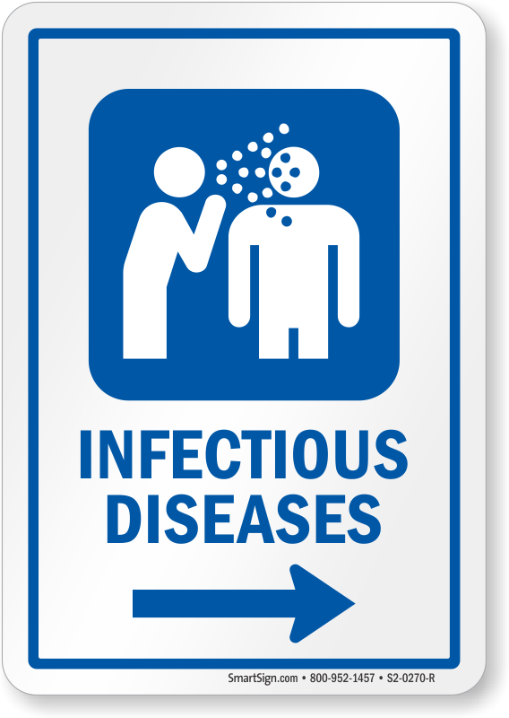 Infectious Diseases Sign | Infectious Diseases Door Signs