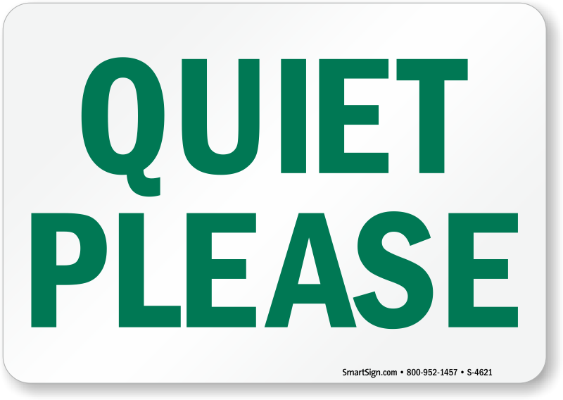 quiet please clipart - photo #26