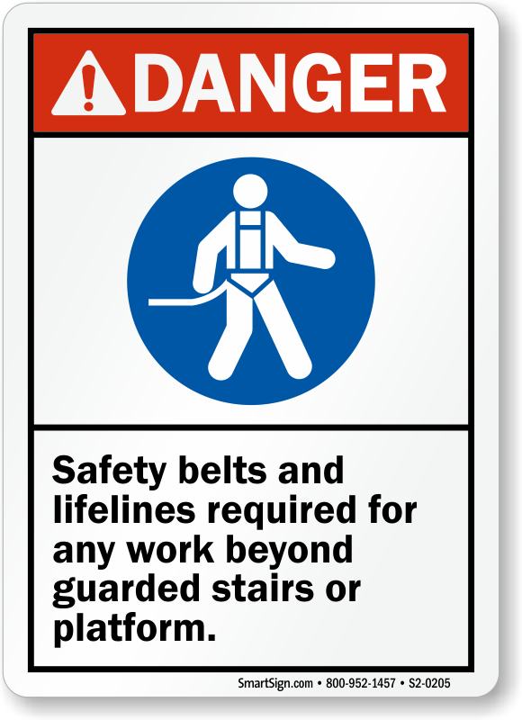 Safety Harness Signs