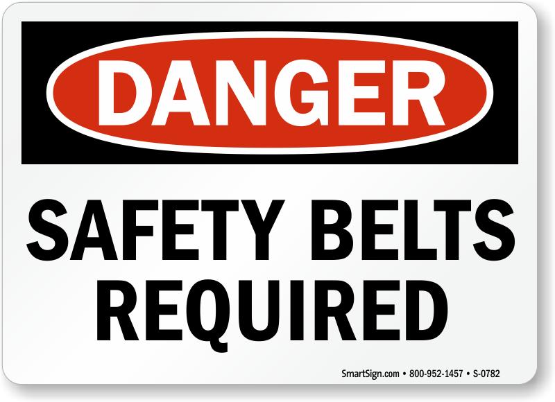 Safety Harness Signs