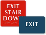 ADA Braille Exit Signs