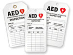 AED Inspection Tags