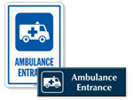 Ambulance Entrance Signs