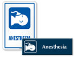 Anesthesia Door Signs