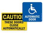 Automatic Door Signs