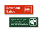 Bilingual Restroom Signs