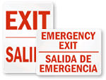 Bilingual Exit Signs