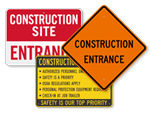 Construction Entrance Signs