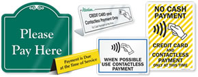 Contactless Payment Signs
