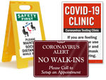 COVID-19 Signs for Hospitals