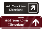 Custom Directional Engraved Signs