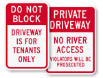 Custom Driveway Signs (Traditional)