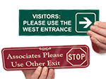 Custom Visitor Select a Color™ Engraved Sign