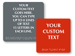 Create Custom Braille Signs
