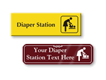 Diaper Station Bathroom Signs