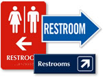 Directional Restroom Signs