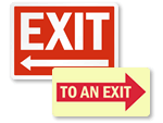 Directional Exit Signs