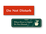 Do Not Disturb Signs