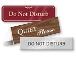 Do Not Disturb Door Signs