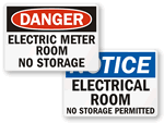 Electrical Room Safety Signs