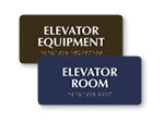 Elevator Room Signs