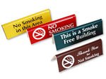 Engraved No Smoking Sign