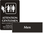 Engraved Restroom Signs