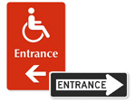 Directional Entrance Signs