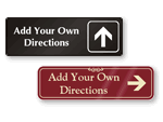 Custom Directional Engraved Signs