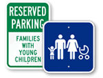 Family Parking Signs