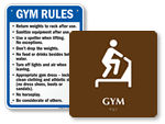 Fitness Room Signs