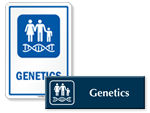Genetics Door Signs