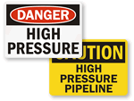 High Pressure Signs