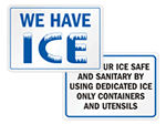 Ice for Sale Signs