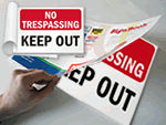 Security SignBooks™ : Keep Out & No Trespassing Signs