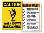 Ladder Safety Signs